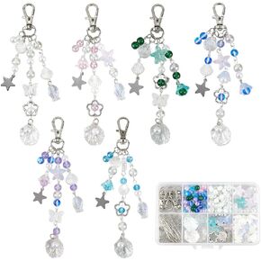 SUNNYCLUE 1 Box 250Pcs DIY 5 Sets Phone Charms Kit Phone Charm Strap Kit Moon Star Phone Charms Colorful Spacer Beads Phone Keychain Charm for Women Adult Keychains Moblie Phone Case Bag Camera Decor in Kuwait