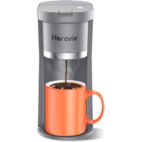 خدمة صانع القهوة الصغيرة ، و Fast Brew One Cup Coffee Machine لكوب K والأراضي ، من 6 إلى 12 أوقية. أحجام المشروب ، آلة القهوة الكبسولة مع تذكير التذكير وخزان المشاهدة ، رمادي in Kuwait