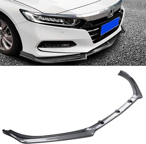 MUCO New Front Bumper Lip Compatible with 2018-2021 10th Gen Honda Accord 4 Door Sedan Glossy Black in Saudi Arabia