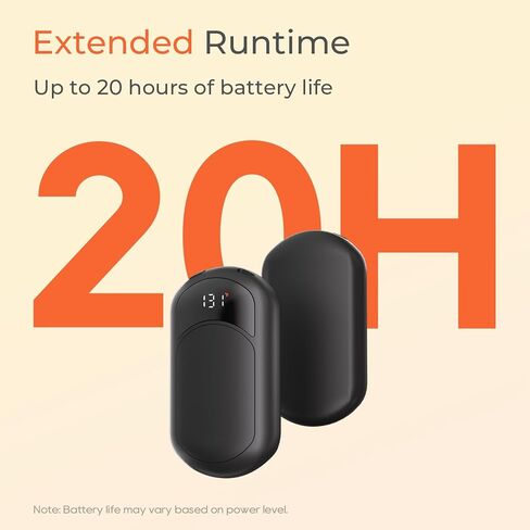 تدفئة اليدين قابلة لإعادة الشحن ، 4 عبوات أكثر دفئًا من اليد الكهربائية مع صندوق هدايا ، وبطارية LED وشاشة درجة الحرارة ، وسخان جيب محمول سريع للتدفئة ، والنساء ، والتخييم ، والصيد السماوي in Kuwait