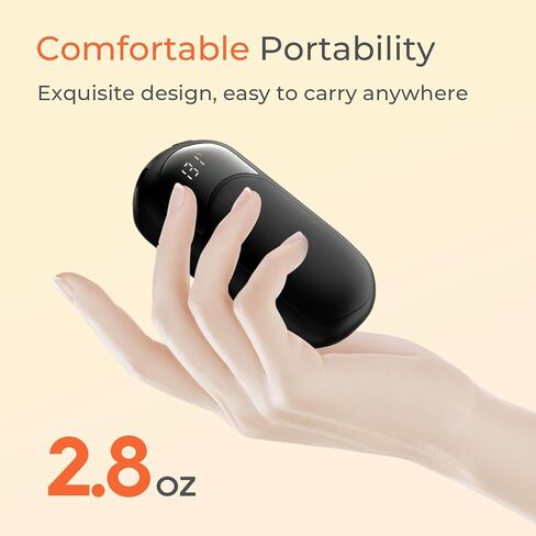 تدفئة اليدين قابلة لإعادة الشحن ، 4 عبوات أكثر دفئًا من اليد الكهربائية مع صندوق هدايا ، وبطارية LED وشاشة درجة الحرارة ، وسخان جيب محمول سريع للتدفئة ، والنساء ، والتخييم ، والصيد السماوي in Kuwait