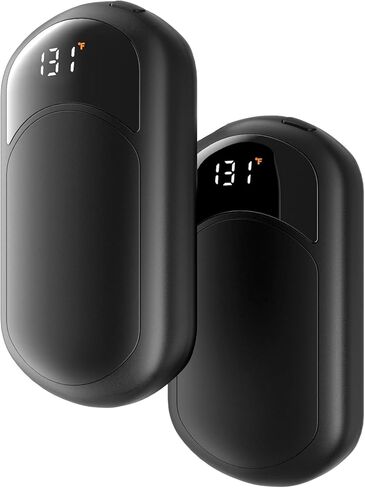 تدفئة اليدين قابلة لإعادة الشحن ، 4 عبوات أكثر دفئًا من اليد الكهربائية مع صندوق هدايا ، وبطارية LED وشاشة درجة الحرارة ، وسخان جيب محمول سريع للتدفئة ، والنساء ، والتخييم ، والصيد السماوي in Kuwait