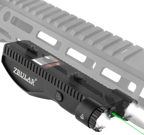 2000 LUMEN MLOK و PICATINNY مثبتة على المصباح التكتيكي للليزر الأخضر الليزر (IR) ليزر 3 في 1 ، مع مفتاح ضغط عن بُعد للبندقية in Kuwait