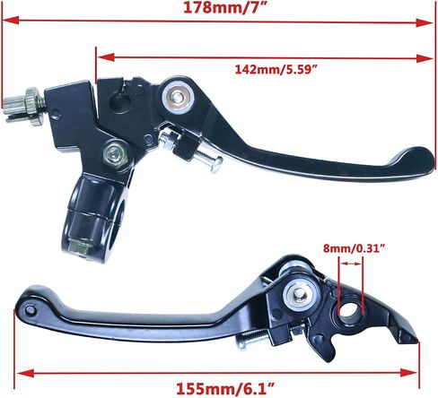 Folding Clutch Brake Lever Cable Throttle Handle Grips Cable Kit for 50cc 70cc 110cc 125cc 150cc Apollo RFZ125 DBX15 X18 X19 Tao Tao DB17 DB27 Coolster M125 SSR Pit Dirt Bike Motorcycle Blue in Kuwait