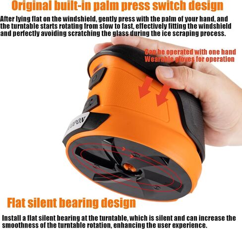 3-in-1 Electric Ice Scraper for Cars & Home – Cordless Handheld Defroster, Cleaner & Polisher, 500 RPM Motor, 2000mAh Battery, Type-C Charging, Lightweight & Portable in Saudi Arabia