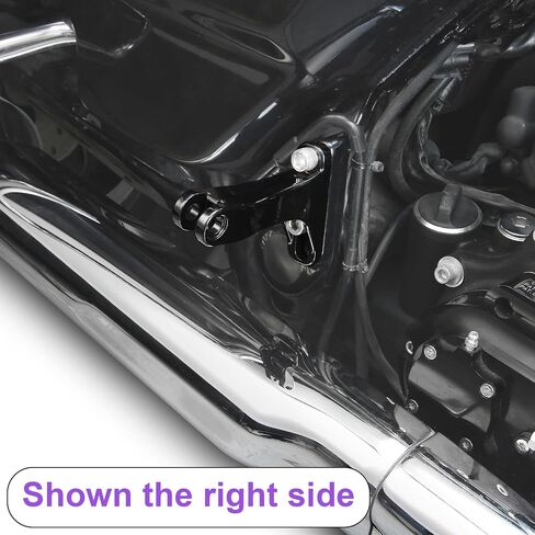 Male Mounts Passenger Footpeg Mounting hook bracket for Harley Street Road Glide Road King electra Glide 1993-2024 (Chromed) in Saudi Arabia