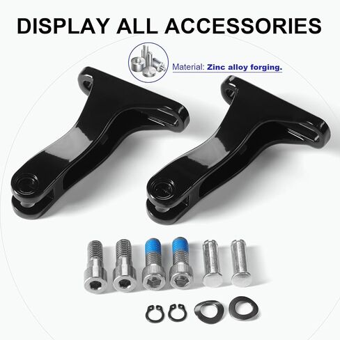 Male Mounts Passenger Footpeg Mounting hook bracket for Harley Street Road Glide Road King electra Glide 1993-2024 (Chromed) in Saudi Arabia