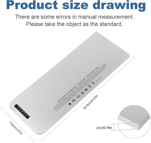 Buying Buying 56WH A1280 بطارية الكمبيوتر المحمول لـ Apple A1280 A1278 (إصدار 2008) MacBook 13 بوصة ، Compabiel لـ MB771G/A MB467LL/A MB466LL/A in Kuwait