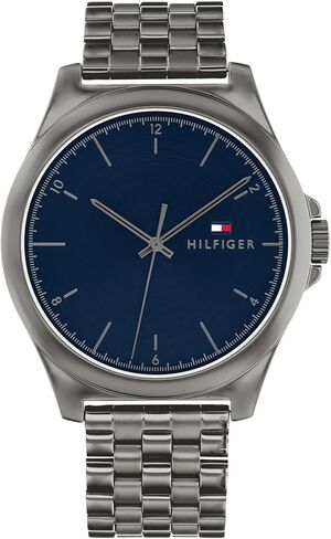 Tommy Hilfiger Men's Classic 3H Quartz Watch - Stainless Steel Bracelet - 3ATM/30 Meters Water Resistance - Minimalist, Casual Elegance for Him - 42mm in Kuwait