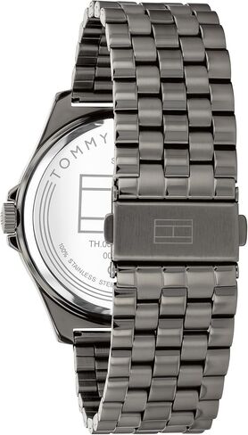 Tommy Hilfiger Men's Classic 3H Quartz Watch - Stainless Steel Bracelet - 3ATM/30 Meters Water Resistance - Minimalist, Casual Elegance for Him - 42mm in Kuwait