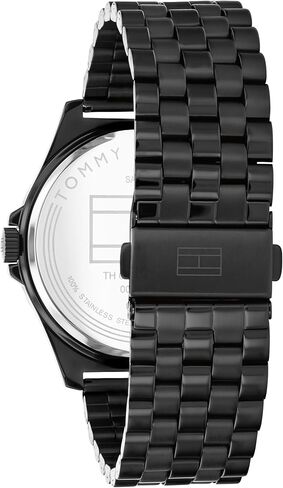 Tommy Hilfiger Men's Classic 3H Quartz Watch - Stainless Steel Bracelet - 3ATM/30 Meters Water Resistance - Minimalist, Casual Elegance for Him - 42mm in Saudi Arabia