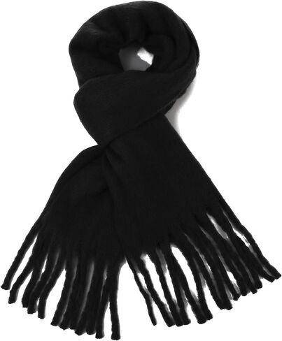 وشاح بطانية كبير الحجم للنساء لفصل الشتاء والخريف أوشحة سميكة منقوشة من الكشمير الناعم مع مهدب in Kuwait