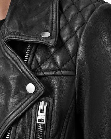 Women's Cargo Leather Biker Jacket in Saudi Arabia