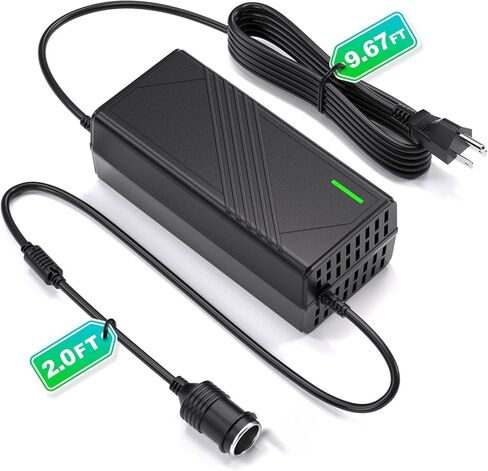AC to DC Converter 180W 15A 110V to 12V Power Adapter with Fast Cooling Fan, Car Cigarette Lighter Socket Power Supply for Car Vacuum, Refrigerator, Inflator in Kuwait