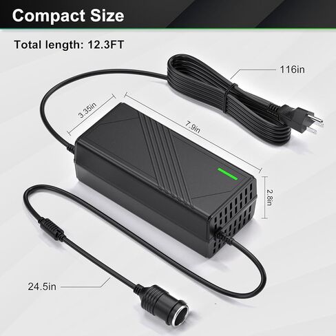 AC to DC Converter 180W 15A 110V to 12V Power Adapter with Fast Cooling Fan, Car Cigarette Lighter Socket Power Supply for Car Vacuum, Refrigerator, Inflator in Kuwait