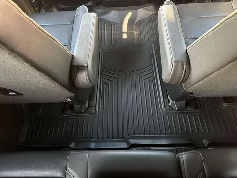 الحصير Oedro Floor Fits لـ Chevrolet Tahoe/ GMC Yukon 2021-2025 W/ 7 مقعد ، مخصص TPE TPE All Weather Trunk مع مسند الظهر لإكسسوارات Chevy Taho in Kuwait