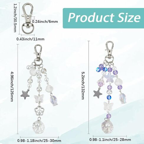 Sunnyclue 1 Box 250pcs DIY 5 مجموعات سحر الهاتف مجموعة سحر الهاتف مجموعة Moon Star Star Tarms Colorful Spacer Beads Charm Chain Charm for Women adval keychains mobblie case case camera camera care in Saudi Arabia