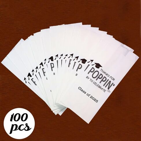50 PCS Class من 2025 حفل التخرج تفضل حقائب الفشار تخرج تخرج وجبة خفيفة in Kuwait