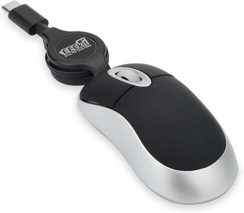 EEKEIT MINI Wired USB C Mouse ، 3-button القابلة للسحب ، الفئران البصرية القابلة للسحب in Kuwait