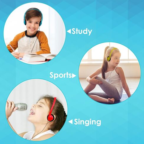 Classroom Headphones Bulk 16 Pack for Kids School,Wholesale Class Set Headphones for Students Children Toddler Teens Boys Girls and Adult Multi Color 3.5mm Jack in Kuwait