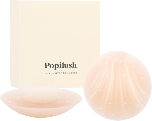 أغطية حلمة Popilush للنساء اللزج لاصق السيليكون - غير قابلة لإعادة الاستخدام غير المرئي للزفاف ، والفساتين عارية الظهر in Saudi Arabia