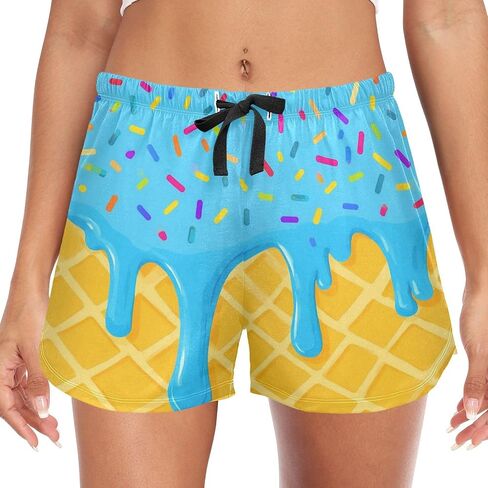 Pajama Shorts for Women Pj's Bottoms Elastic Waist Sleep Shorts for Sleep Gym Running in Saudi Arabia