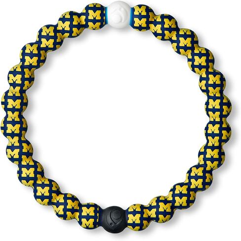 Lokai NFL Football Collection Silicone Beaded Bracelet, Detroit Lions Logo Black (Small) - Beaded Bracelet for Women & Men, Silicone Jewelry Bracelet Slides-On for Comfortable Fit in Kuwait