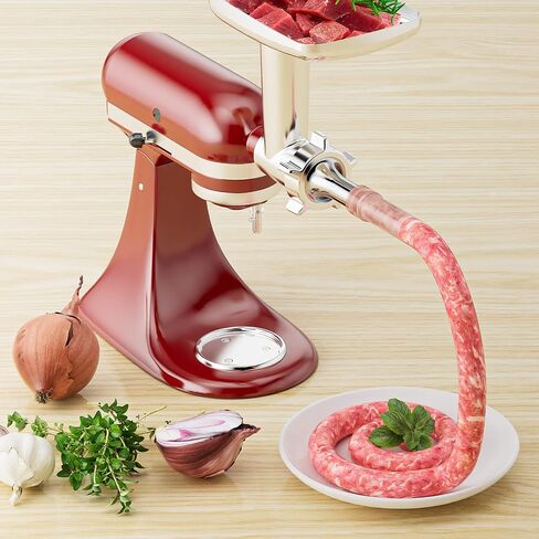 Stainless Steel Meat Grinder for KitchenAid Mixer, Meat Grinders, Sausage Stuffer, Burger Press, For Kitchen Aid Meat Grinder Attachment for Kitchenaid Stand Mixer, Dishwasher Safe in Kuwait
