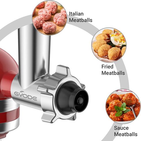 Stainless Steel Meat Grinder for KitchenAid Mixer, Meat Grinders, Sausage Stuffer, Burger Press, For Kitchen Aid Meat Grinder Attachment for Kitchenaid Stand Mixer, Dishwasher Safe in Kuwait