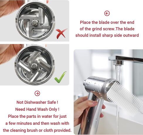 Stainless Steel Meat Grinder for KitchenAid Mixer, Meat Grinders, Sausage Stuffer, Burger Press, For Kitchen Aid Meat Grinder Attachment for Kitchenaid Stand Mixer, Dishwasher Safe in Kuwait