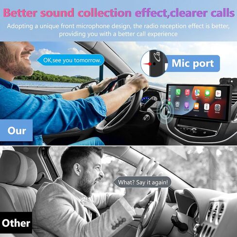 Carpuride Wireless Carplay & Android Auto 4+64GB 8-CORE ، عبر الإنترنت وغير متصل GPS Screenge 10.26 بوصة شاشة للسيارات ، G00GEL PLAY ، Netflix ، رابط المرآة ، بلوتوث ، GPS-Antenne ، CAM. in Kuwait