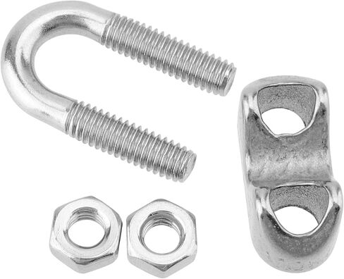 30 PCS 3/8 بوصة مشبك حبل الأسلاك ، M10 مقطع حبل سلك الفولاذ المقاوم للصدأ ، u الترباس السرج ، مشبك كابل حبل الأسلاك لصناعة الآلات الجوسفة المؤقتة in Kuwait