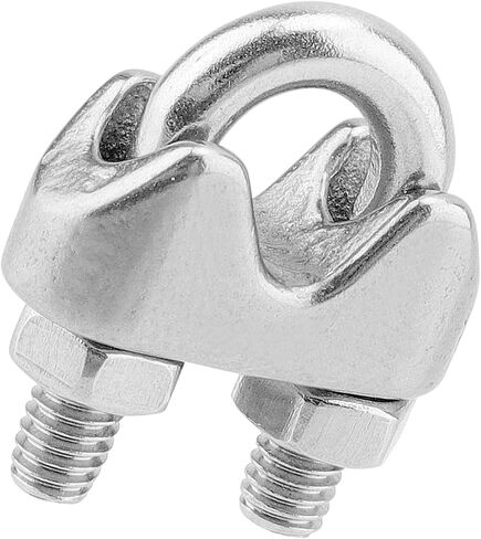30 PCS 3/8 بوصة مشبك حبل الأسلاك ، M10 مقطع حبل سلك الفولاذ المقاوم للصدأ ، u الترباس السرج ، مشبك كابل حبل الأسلاك لصناعة الآلات الجوسفة المؤقتة in Kuwait