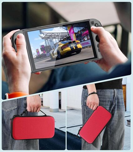 طقم حزمة Moko Switch 2 من أجل Nintendo Switch 2 (2025) ، 14 في 1 مجموعة هدايا مع علبة حمل ، وغطاء واقعي ، و Clear TPU Joycon ، وحمليات شاشة 2x وقبعات قبضة الإبهام 8x ، الأحمر in Saudi Arabia