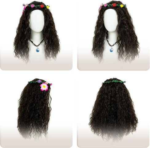 STfantasy Women Wig with Braid Updo Bun for Women Halloween Cosplay 13 Inches Hair with Cap in Kuwait