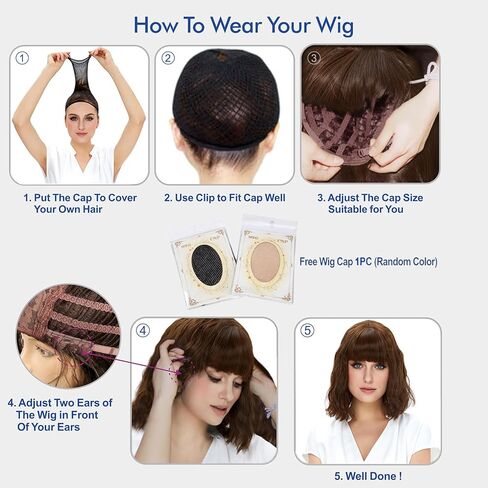 STfantasy Women Wig with Braid Updo Bun for Women Halloween Cosplay 13 Inches Hair with Cap in Kuwait