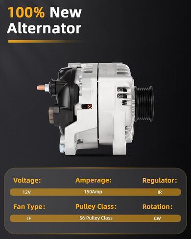 OCPTY Alternators Alternator 11953 2019-2020 for Hyundai for Santa Fe,2017-2018 for Hyundai for Santa Fe Sport,2015-2019 for Hyundai for Sonata,2016-2020 for Kia for Optima,2015-2020 in Saudi Arabia