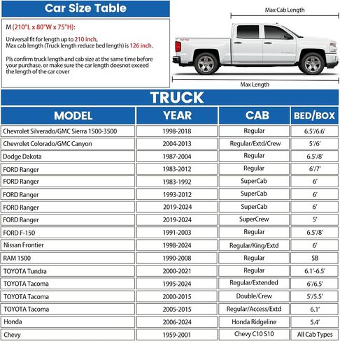 Pick up Truck Car Covers for Automobiles 420D All-Weather Waterproof Heavy Duty Full Outdoor Pickup Trucks Cover Fit for Che-vrolet D-odge F-ord N-issan R-AM T-OYOTA J-eep in Saudi Arabia
