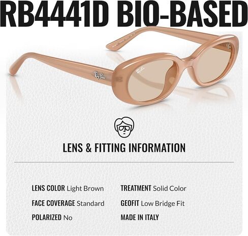 Ray -Ban RB4441D Bio Bio Pillow Pillow Shape Shoulding for Men and Women - Classic Sun Grounding - Premium UV Protect in Saudi Arabia