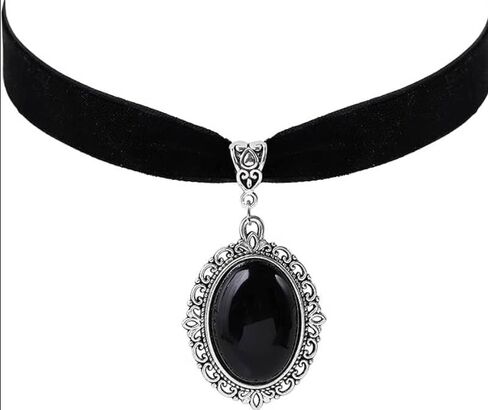 6pcs Choker Necklace for Women Black Lace Goth Accessories for Gothic Clothes Woman Emo 80s 90s Outfits for Women Birthday Gifts in Saudi Arabia