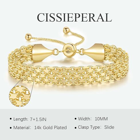Gold Bracelet Stack 18K Gold Bracelets for Women Chunky Delicate Tapestry of Elegance Dainty Bracelet for Women in Saudi Arabia
