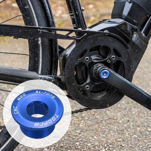 HARFINGTON Bike Crank Cover Screw M19 Aluminum Alloy Bicycle Crank Fixing Bolt Crankset Arm Chainwheel Screws for Mountain Bike, Colorful in Saudi Arabia