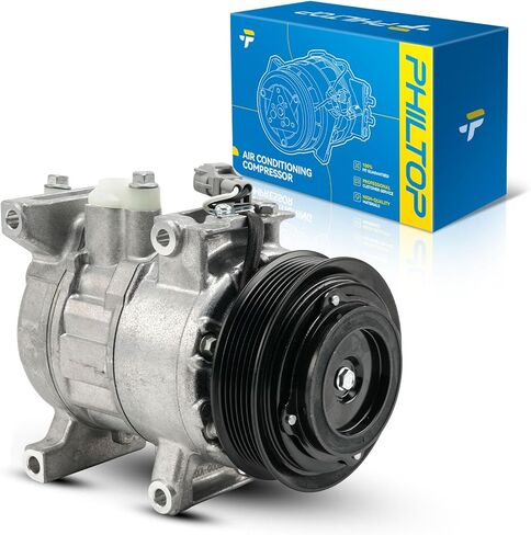 PHILTOP 58149 AC Compressor with Clutch Fit for E-150/E-250/E-350 Econoline, E-350 Super Duty, E-450 Econoline Super Duty, Expedition, Navigator, Air Conditioning Compressor in Saudi Arabia