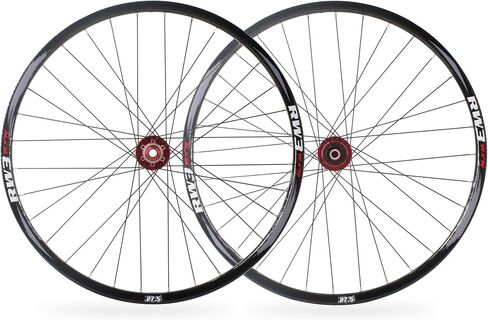 عجلات الدراجة الجبلية 26/27.5/29 بوصة ، من خلال فرامل القرص المحور 32H MTB عجلات 15 * 100 مم خلفية 12 * 142 مم ، حافة سبيكة الألومنيوم الفائقة ، FIT 8-11 سرعان الكاسيت العجلة المحور الأحمر المحور الأحمر in Kuwait