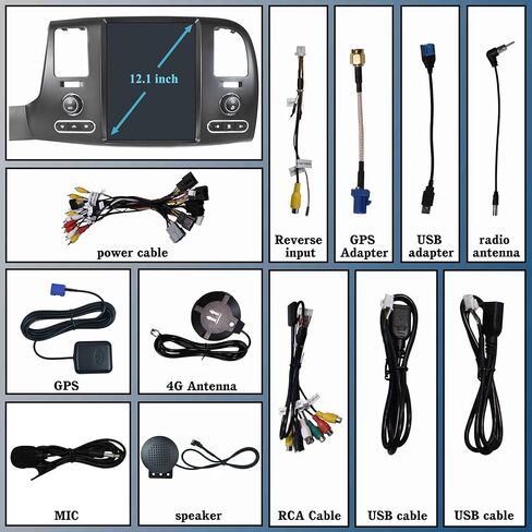 12.1 بوصة راديو سيارة لشيفروليه سيلفرادو GMC 2007-2013 سيار الاستيعاب الاستعماري بديل DVD Player Unit Pureddren in Kuwait