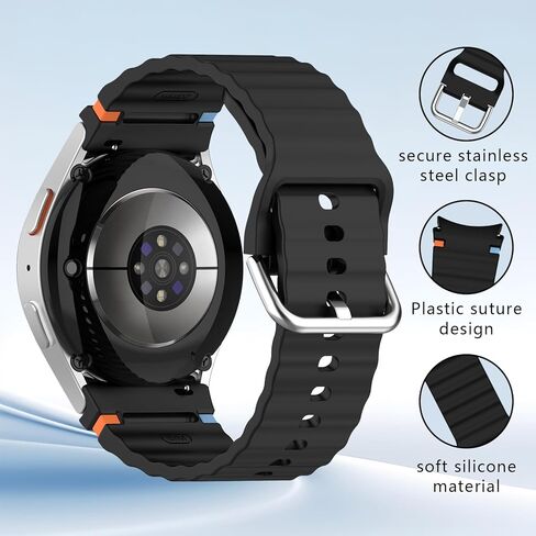 12 حزمة رياضية نطاقات مع منظم التخزين متوافق مع Samsung Galaxy Watch 7 6 5 4 Band 40mm 44mm/Fe 40mm/Watch 6 Classic 47mm 47mm/5 Pro 45mm ، لا يوجد حزام سيليكون ناعم للنساء للنساء الرجال in Kuwait
