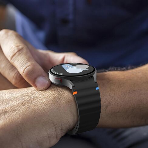 12 حزمة رياضية نطاقات مع منظم التخزين متوافق مع Samsung Galaxy Watch 7 6 5 4 Band 40mm 44mm/Fe 40mm/Watch 6 Classic 47mm 47mm/5 Pro 45mm ، لا يوجد حزام سيليكون ناعم للنساء للنساء الرجال in Kuwait