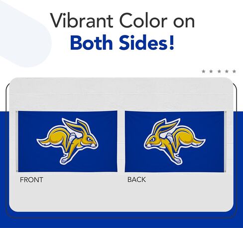 South Dakota State Jackrabbits 3' x 5' College Sports Printed Flag - NCAA Licensed - Nylon - School Banner (White, Gold) in Saudi Arabia