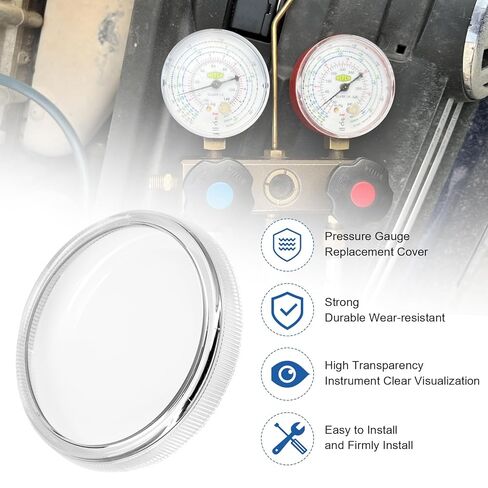 2" Clear Replacement Regulator Gauge Lens Cover with 1/4 Turn Twist Lock 4 PCS (2 inch) in Kuwait