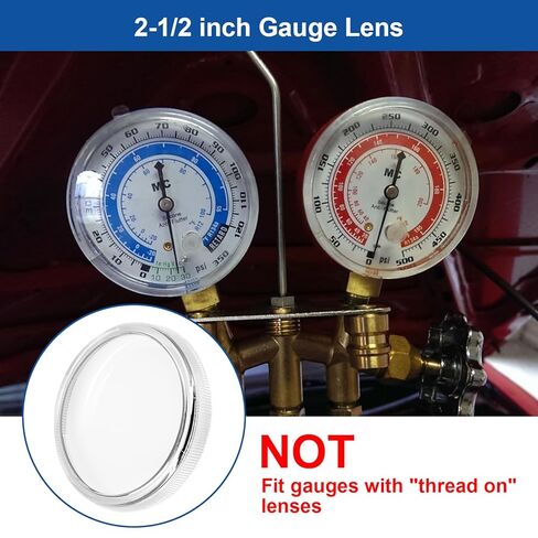 2" Clear Replacement Regulator Gauge Lens Cover with 1/4 Turn Twist Lock 4 PCS (2 inch) in Kuwait